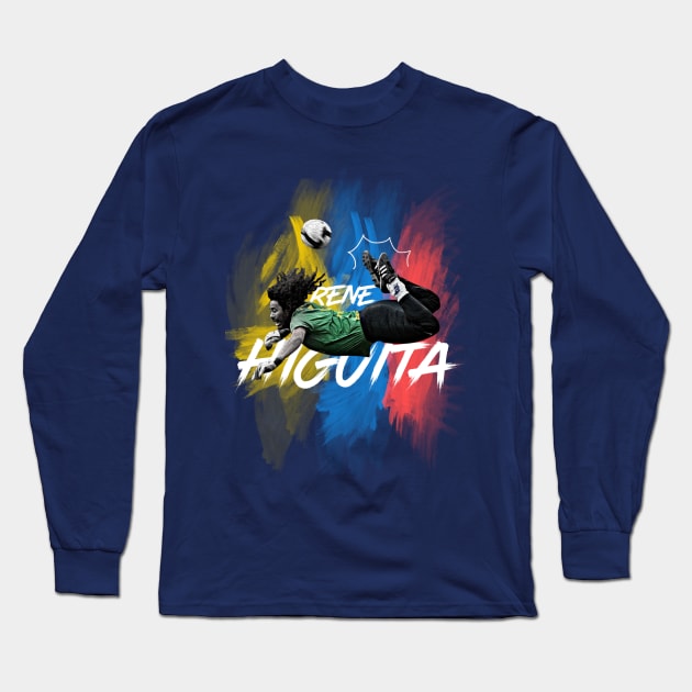 Higuita Long Sleeve T-Shirt by juanc_marinn